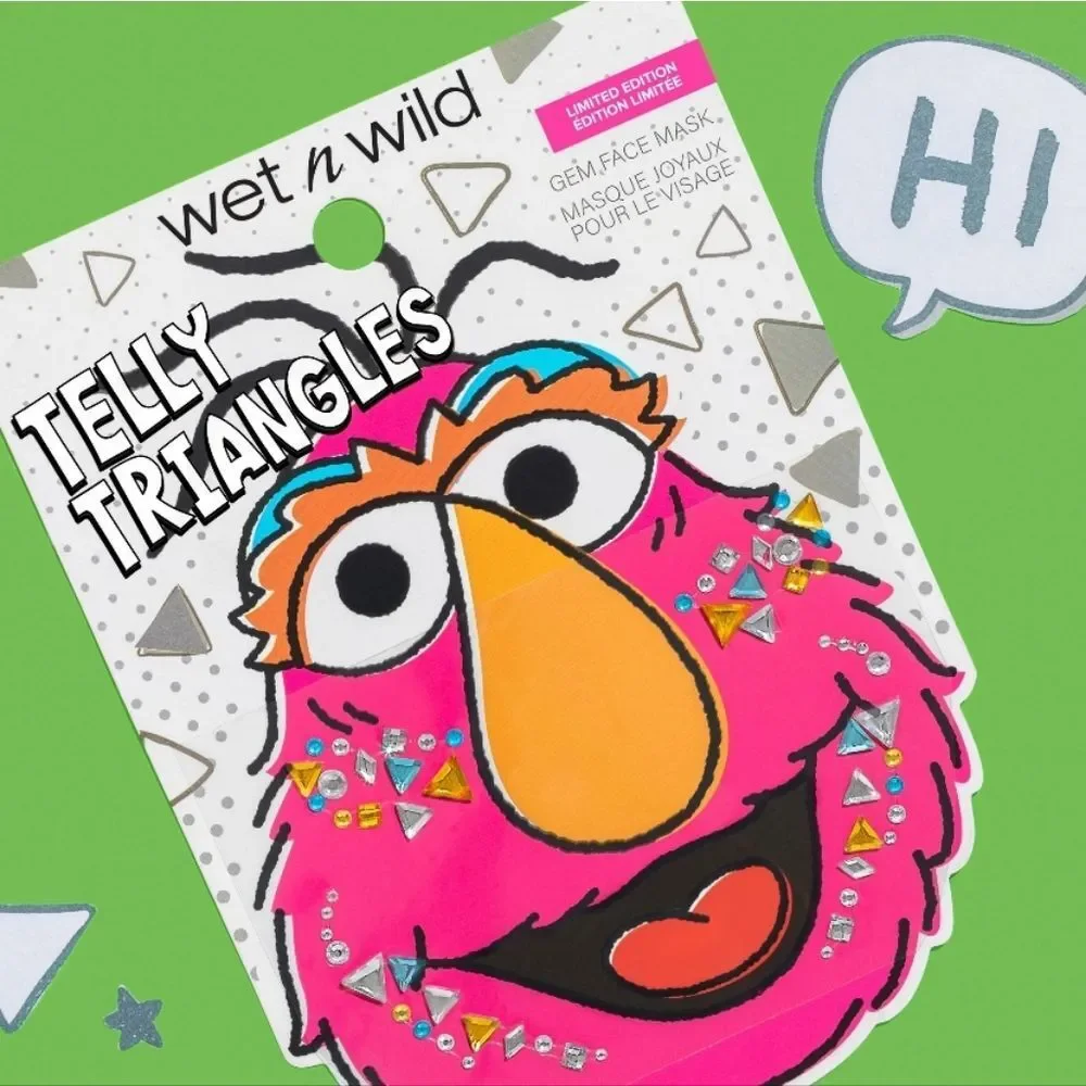 Wet-N-Wild X Sesame Street Telly Triangles Gem Face Mask